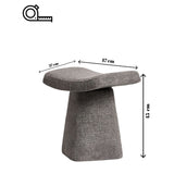 Asberg (47 x 45 x 37 cm) Antracit Taburett