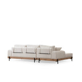 Addis Abeba Oak (170-280 x 98 x 78 cm) Hörnsoffa Vit, Vänster