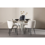 Plaza, Agnes Rund matgrupp Svart,Vit, Beige, ⌀120
