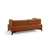 Atom 2-sits soffa Orange / Svart