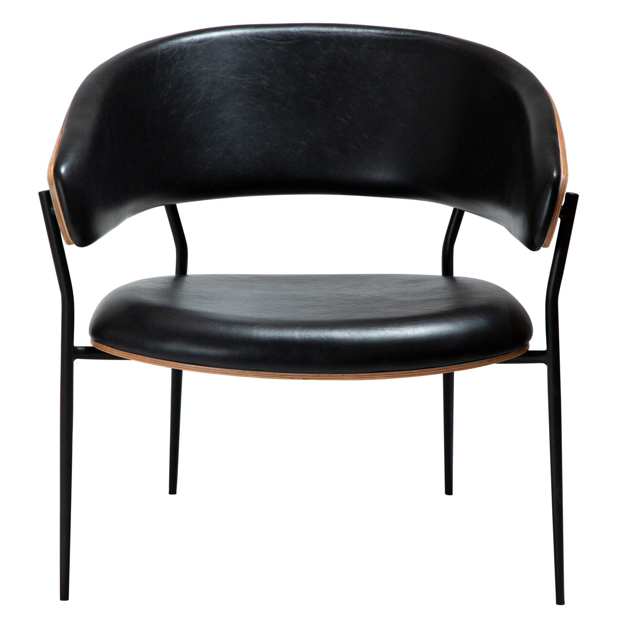 Crib Loungefåtölj Vintage Black, Walnut