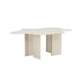 Flower Ovalt matbord Beige