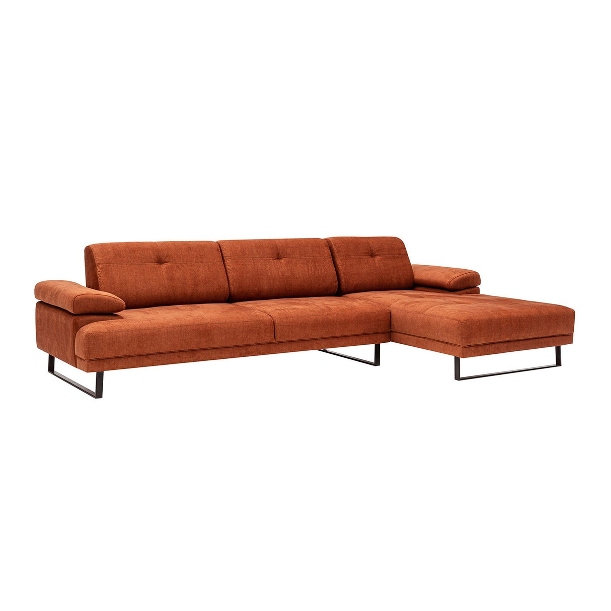 Windhoek Small (178 x 100 x 155 cm) Orange Hörnsoffa Höger