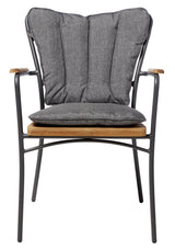Ellen Trädgårdsstol i Teak och Aluminium Sandy Grey