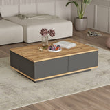 Bissau (90 x 28,6 x 60 cm) Soffbord Atlantisk furu antracit