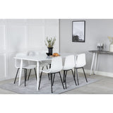 Polar, Arctic Rektangulär matgrupp Svart, vit, Vit, 180 x 90