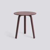 Bella Ø45 × H49 cm Soffbord Dark bordeaux – ek med vattenbaserad lack