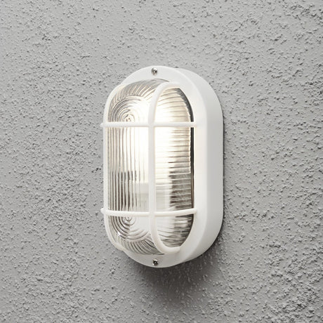 Elmas E27 Vägglampa Ute Vit