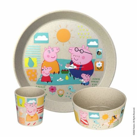 Connect barnservis 3 delar tallrik/skål/mugg greta gris Kids Set