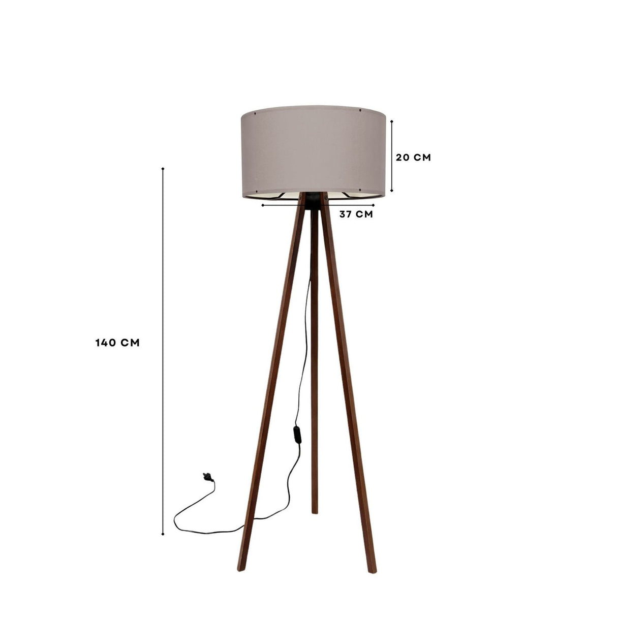 Kyoto (38 x 140 cm) Golvlampa Beige brun