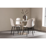 Lycke, Polar Rund matgrupp Beige,Svart, Beige, ⌀110