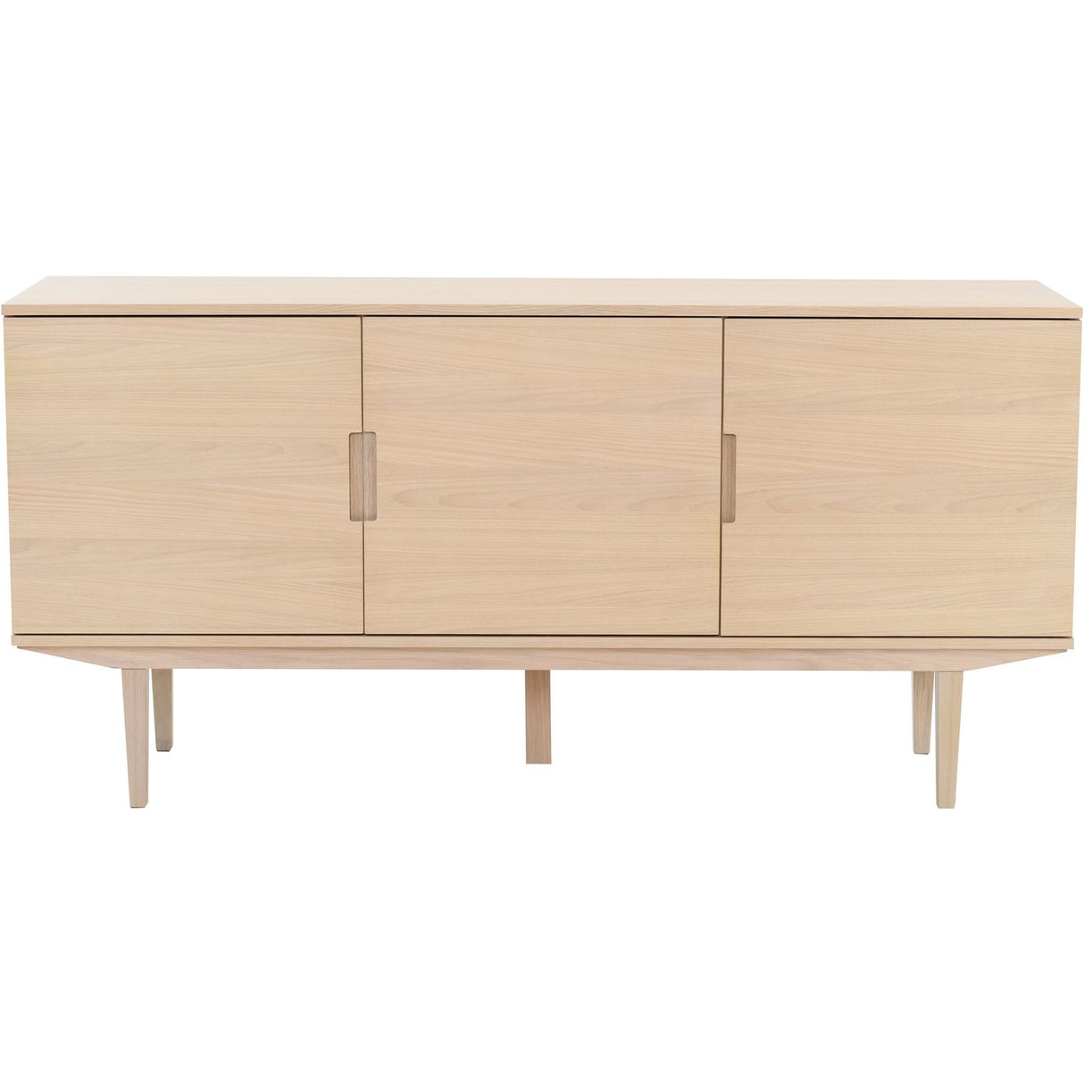Sagene med 3 Dörrar Sideboard Vitpigmenterad