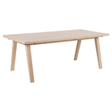 Arendal Matbord 75x200x95 cm Vitpigmenterad Ek