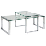 Katrine Soffbord 45x115x69 cm Klart glas