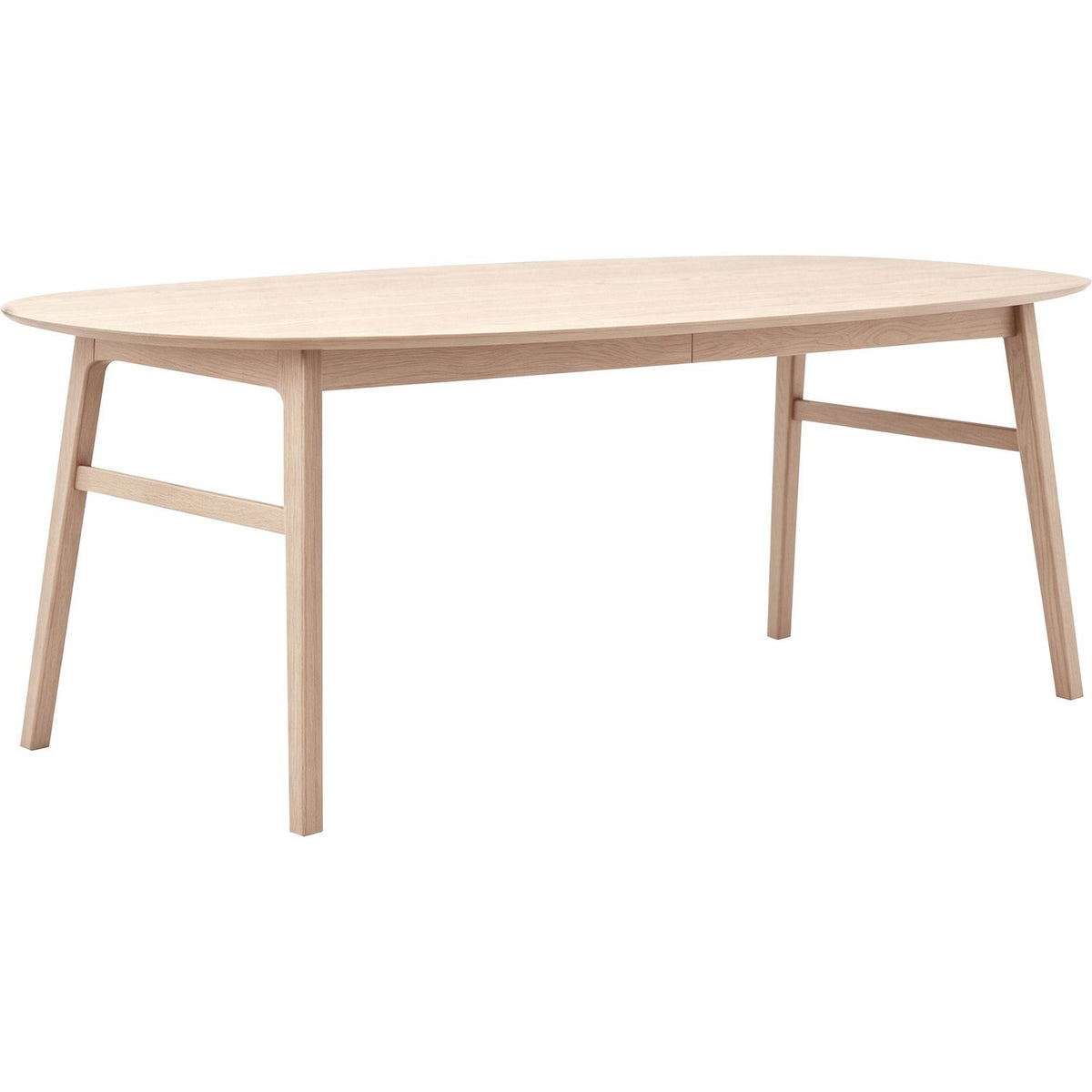 Karmöy Matbord Vitpigmenterat 205-305x105 cm , Med 2 tillägg