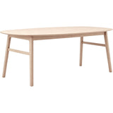 Karmöy Matbord Vitpigmenterat 205-305x105 cm , Med 2 tillägg