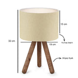 Jada (19 x 15 cm) Bordslampa Beige