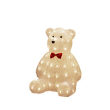 Teddybjörn akryl 38cm 64 LED Ljusdekoration Ute