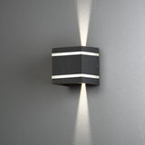 Cremona HP-LED Mörkgrå 2x3W Vägglampa Ute
