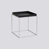 Tray Table L40 × B40 × H44 cm Brickbord Black, Silikonbelagt stål