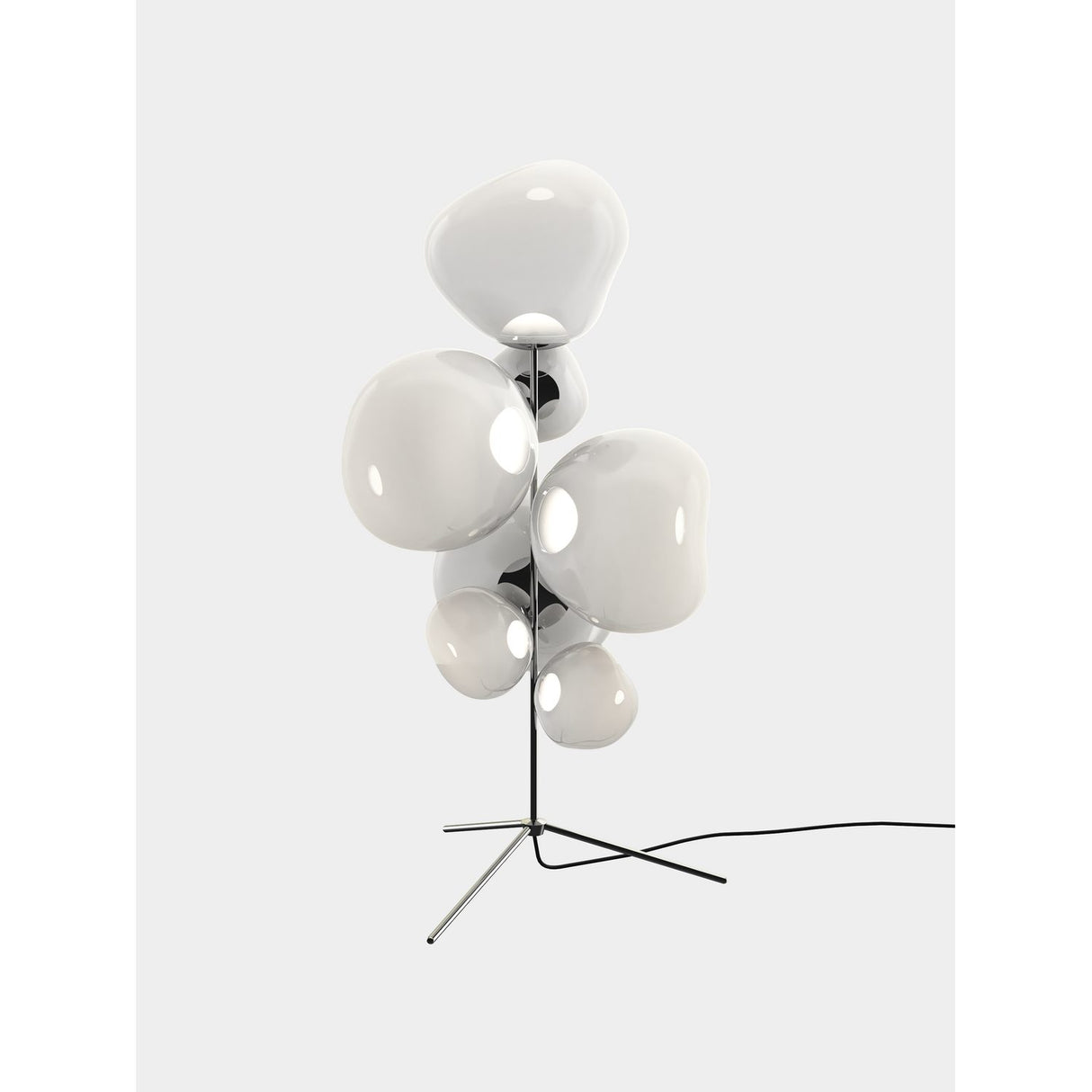 Melt Golvlampa Opalescent, Silver