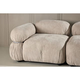 Mika 2-sitssoffa Beige, Silver