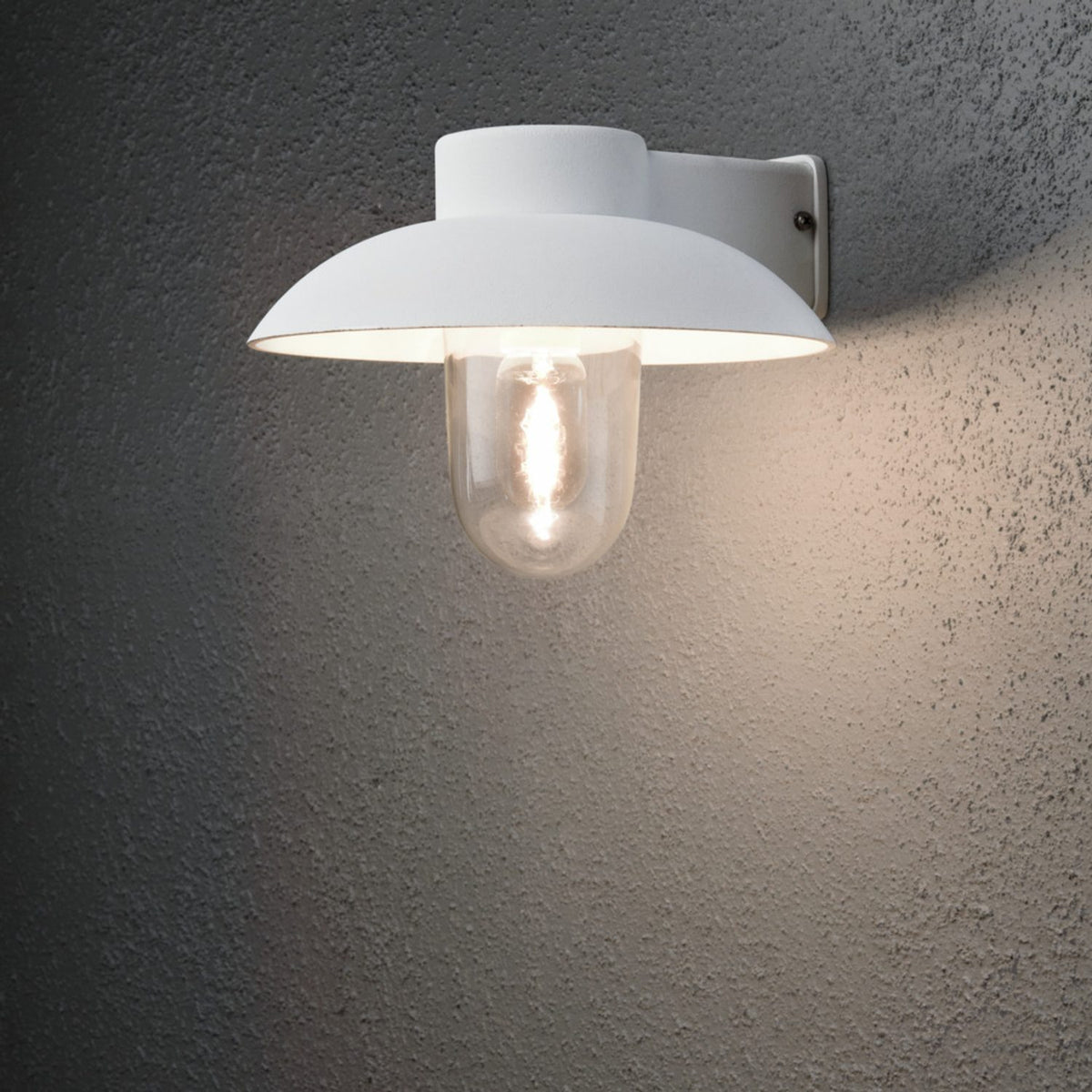 Mani E27 Vägglampa Ute Mattvit