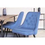 Padang, Velvet Deluxe Rektangulär matgrupp Svart,Blå, Svart,Natur, 250 x 100