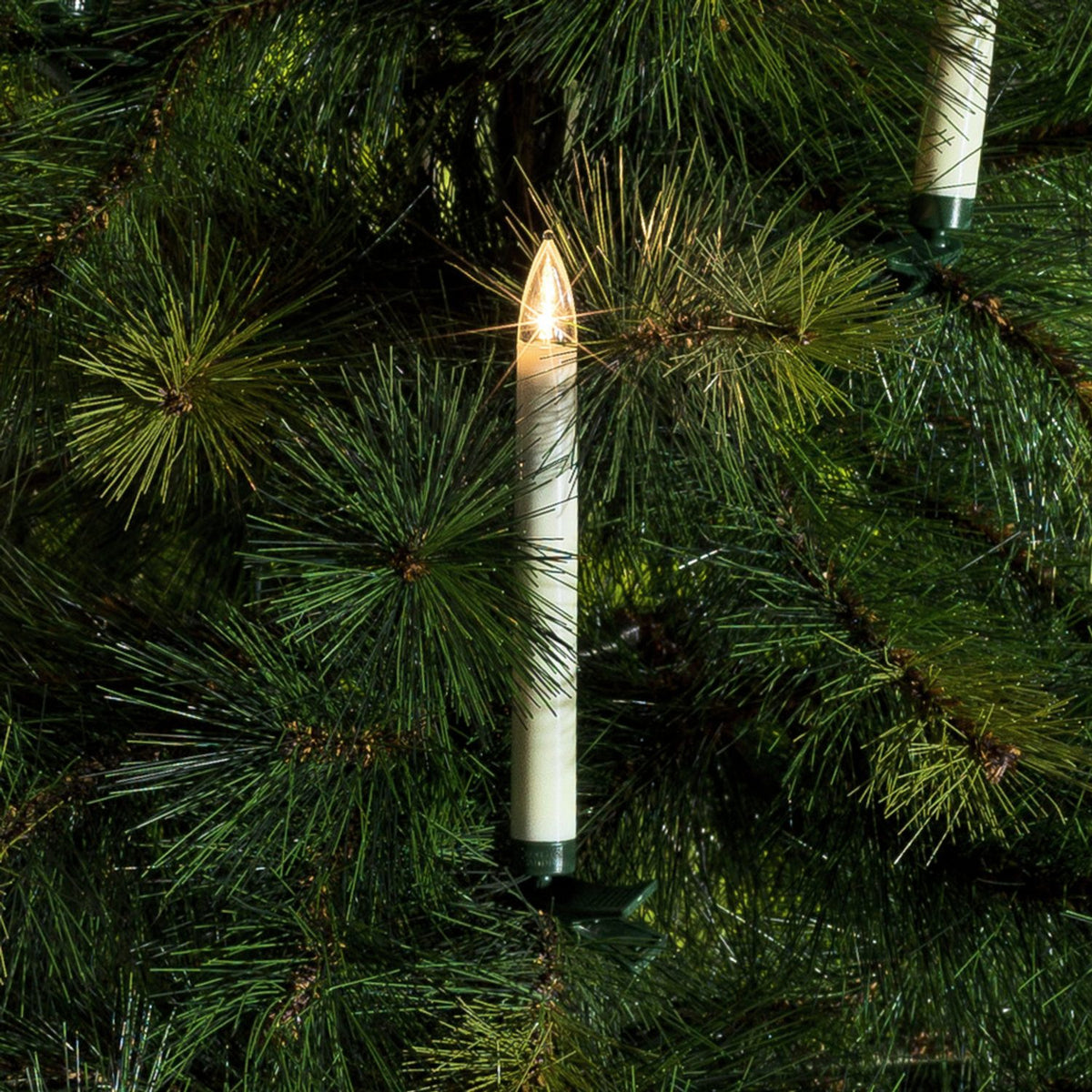 10 LED Varmvit med Fjärrkontroll Julgransbelysning