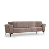 Jakarta (230 x 95 x 77 cm) 3-sits bäddsoffa Ljusbrun