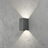 Cremona HP-LED 2x3W 17 cm Vägglampa Ute Antracit