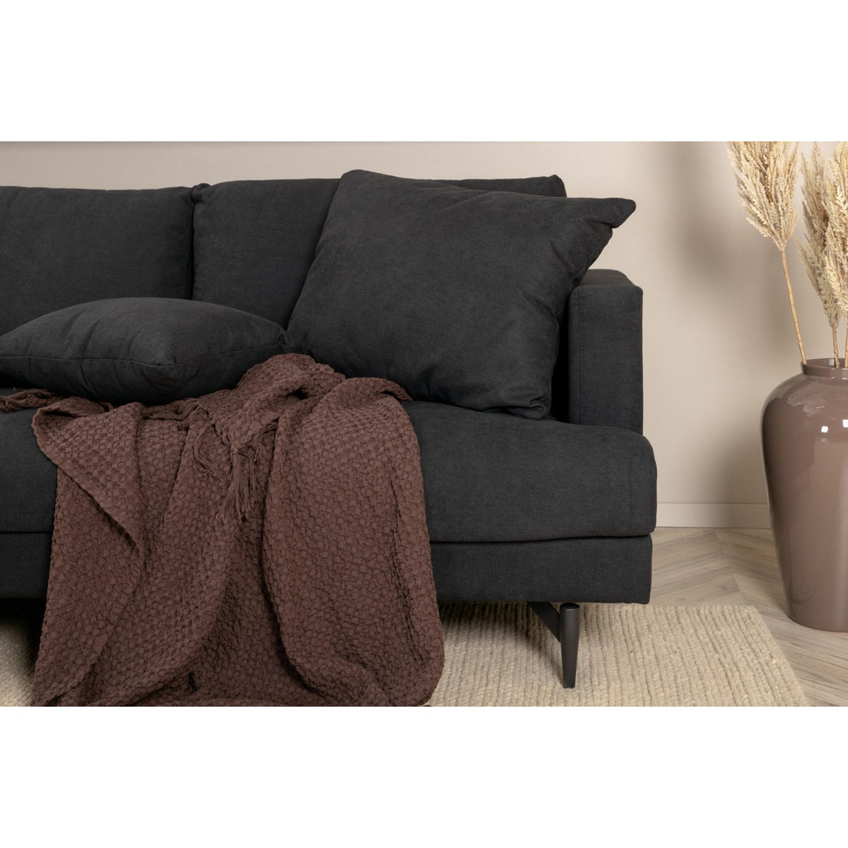 Sofia 3-sitssoffa Svart, Polyester