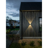 Chieri HP-LED 2x2 Vägglampa Ute Mässing