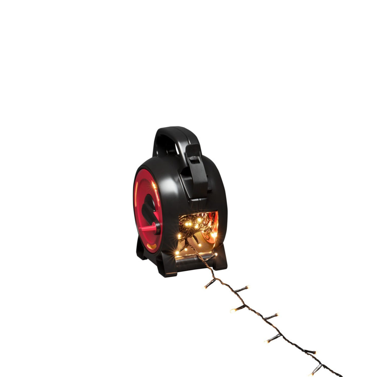 med Sladdvinda LED Svart Soft-cable Ljusslinga Ute 10.43m, Varmvit