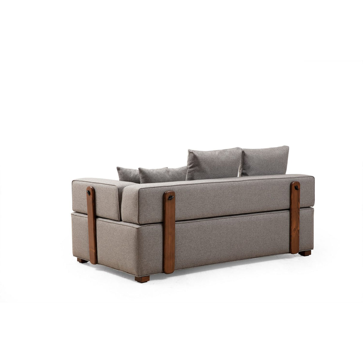 Gondol (105-180 x 105 x 70 cm) grå Hörnsoffa