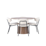Lanzo, Chico Rund matgrupp Vit, Natur, 4st