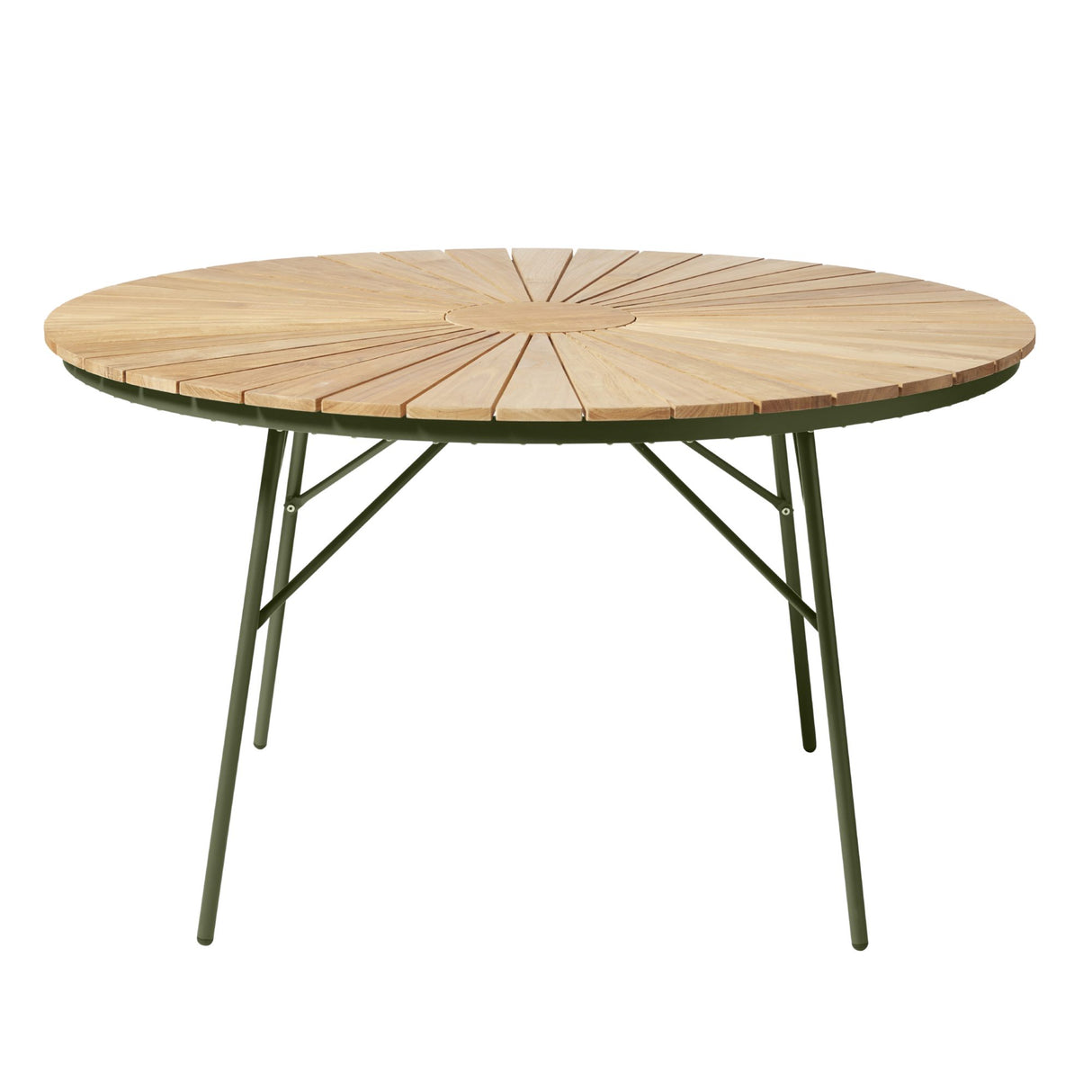 Ellen Trädgårdsbord i Teak och Aluminium 130 cm, Grön