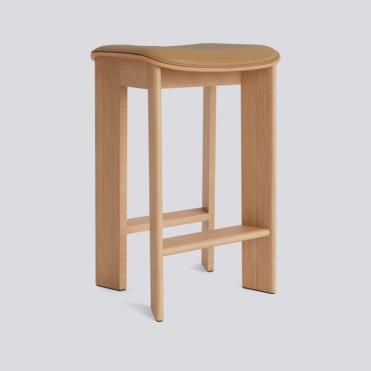 Chisel 30 65 cm Barpall lackerad ekfaner, Grano Cognac