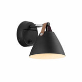 Strap Vägglampa Svart