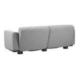 Bolster 2,5-sits Soffa 209x94 cm Antracit/Teddy Grey