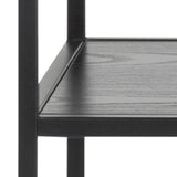 Seaford Konsolbord 79x100x35 cm Svart aska