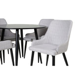 Plaza, Plaza Rund matgrupp Svart,Grå, Svart, ⌀100