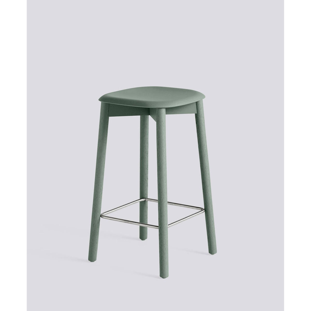 Soft Edge 82 65 cm Barpall Dusty green – ekfaner med vattenbaserad lack, Dusty green – massiv ek med vattenbaserad lack
