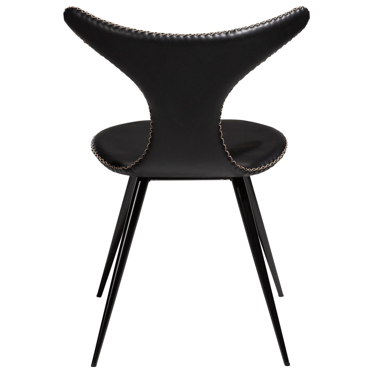 Dolphin Stol Vintage Black Art.Leather, Black