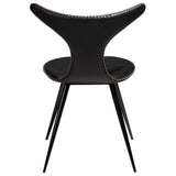 Dolphin Stol Vintage Black Art.Leather, Black