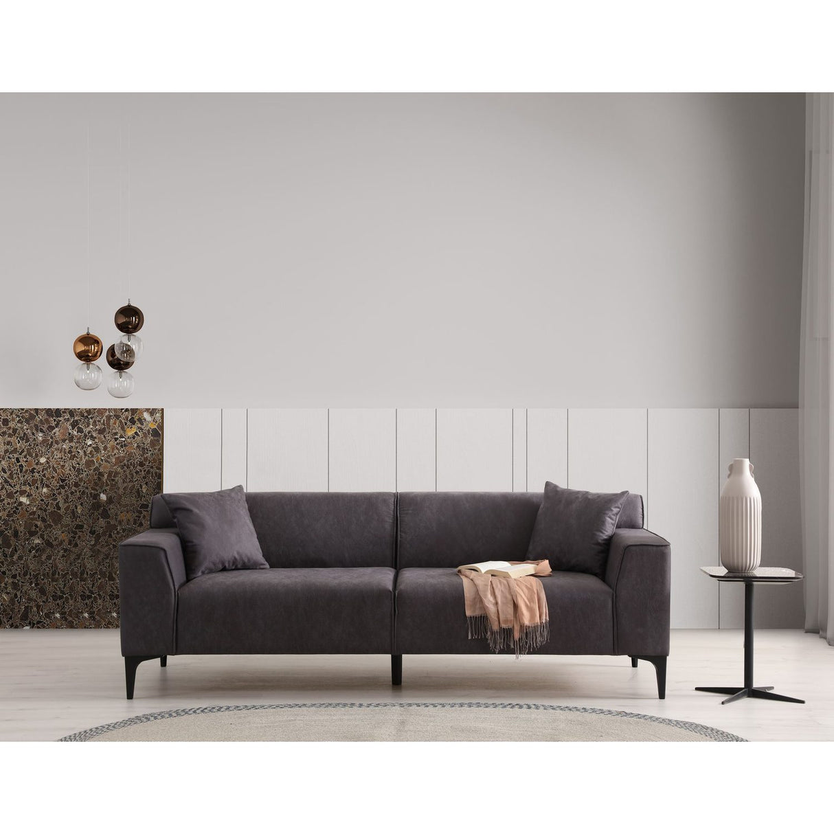 Piccolito 3-sits soffa Antracitgrå