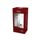 Milano E27 1.31m Svart/Silver Lyktstolpe