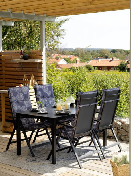 Rana Bord 200x90 cm Svart/Grå