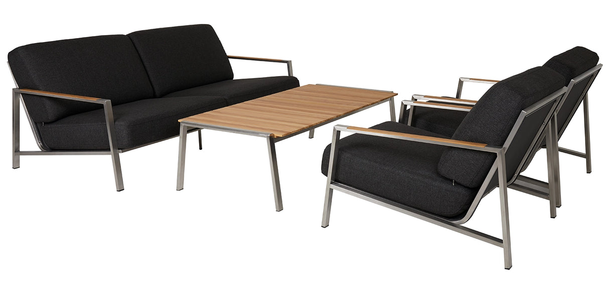 Naos Soffgrupp Rostfritt/Teak