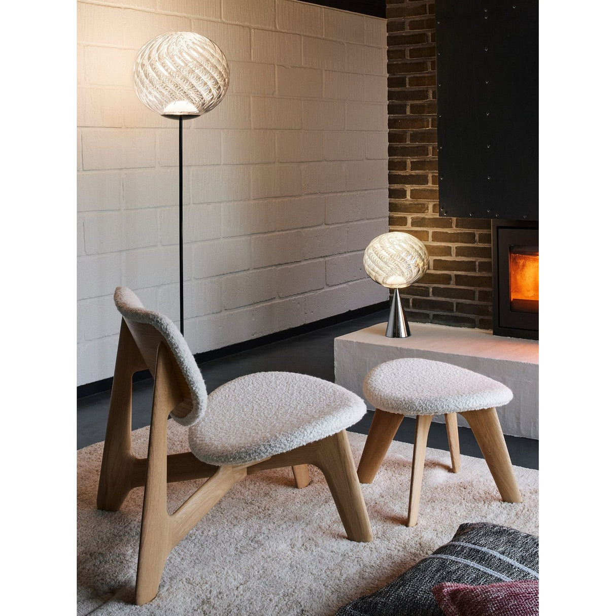 Whirl Bordslampa Silver